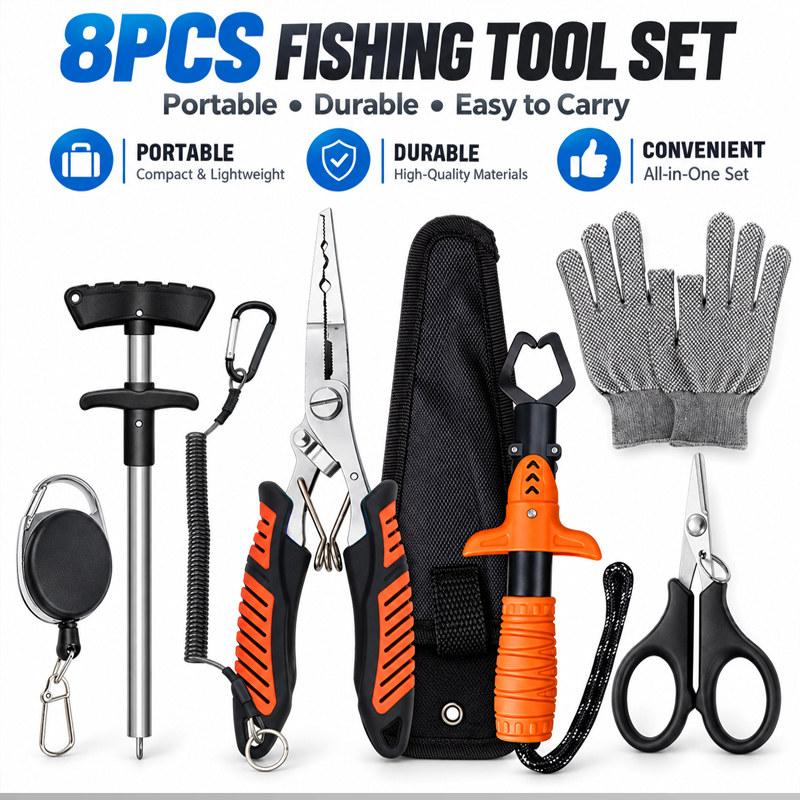 Fishing Equipment Carp - مجموعة كماشة صيد متعددة الاستخدامات احترافية،