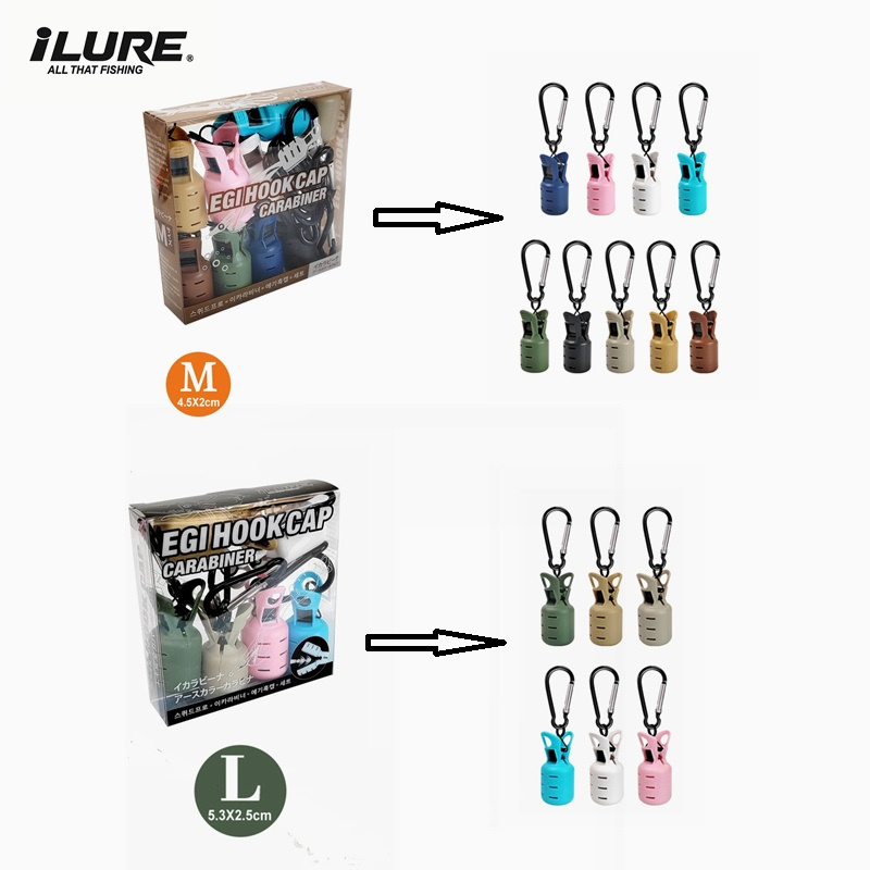 Ice Fishing Tip Up - مجموعة واقيات طُعم الحبار مقاس L+M،