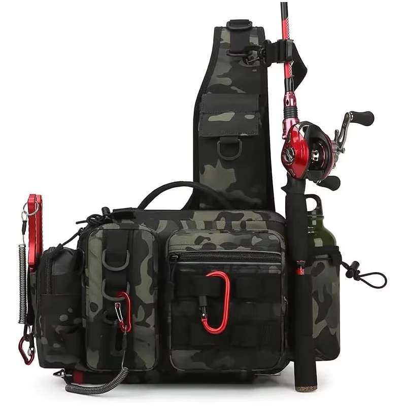 حقيبة خصر تكتيكية للتخييم والت - مراجعة Fishing Equipment Bag وسعره